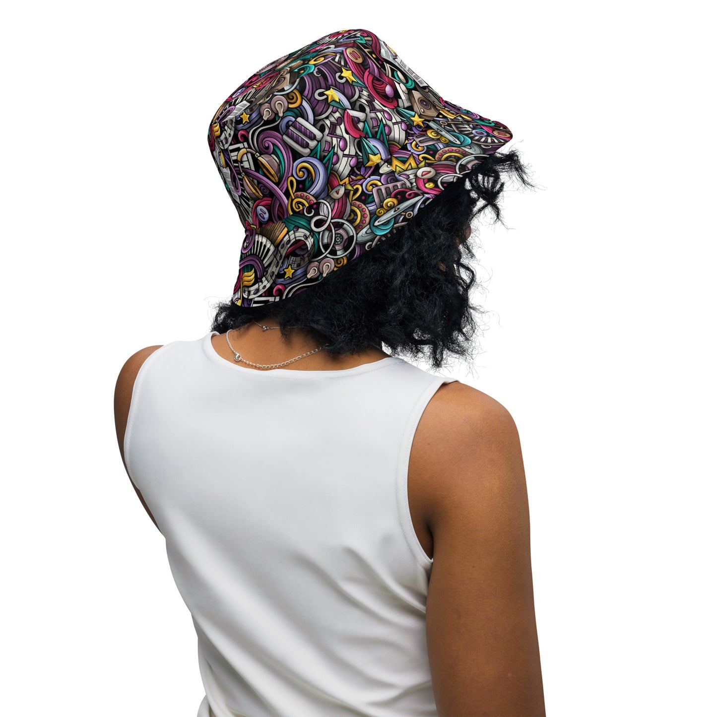 Music Reversible bucket hat